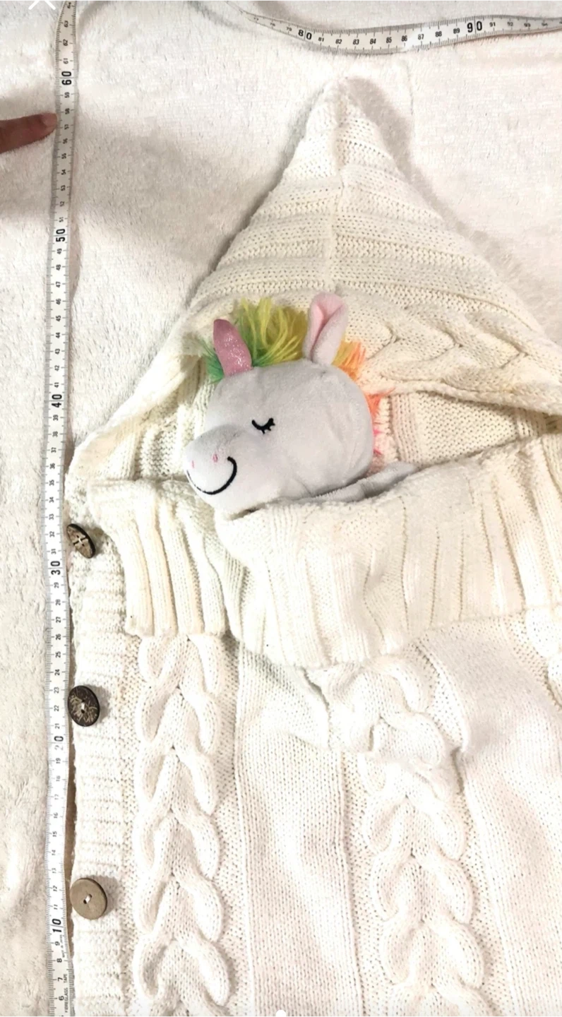 👶✨ベビー用 ニットスリーパー クマの枕付き🌟✨の写真7枚目