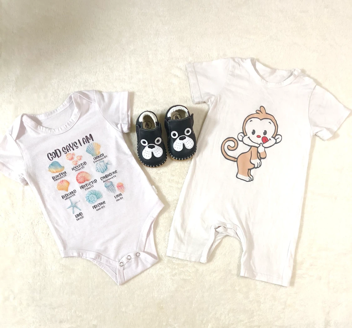 👶✨ハッシュパピー ベビー靴とロンパースセット 12M🌟✨
