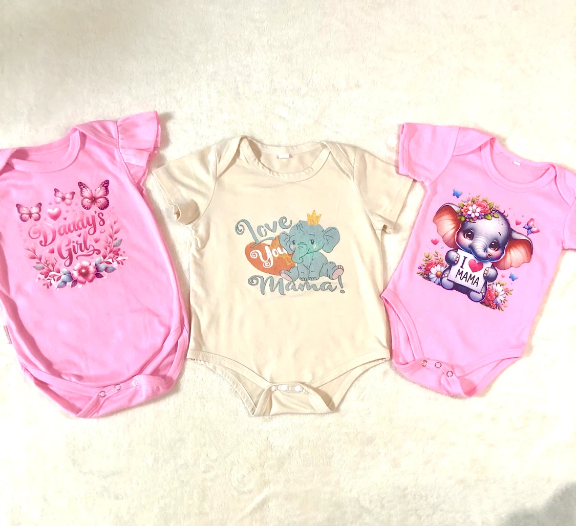 👧✨ベビーロンパース 3枚セット 68cm-74cm~6-9M🌟✨