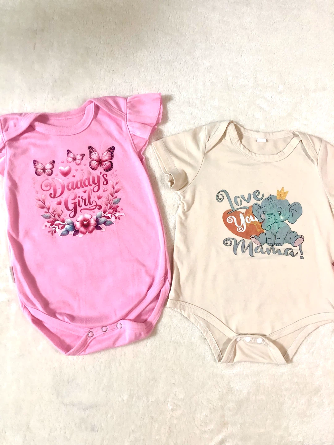 👧✨ベビーロンパース 3枚セット 68cm-74cm~6-9M🌟✨の写真2枚目
