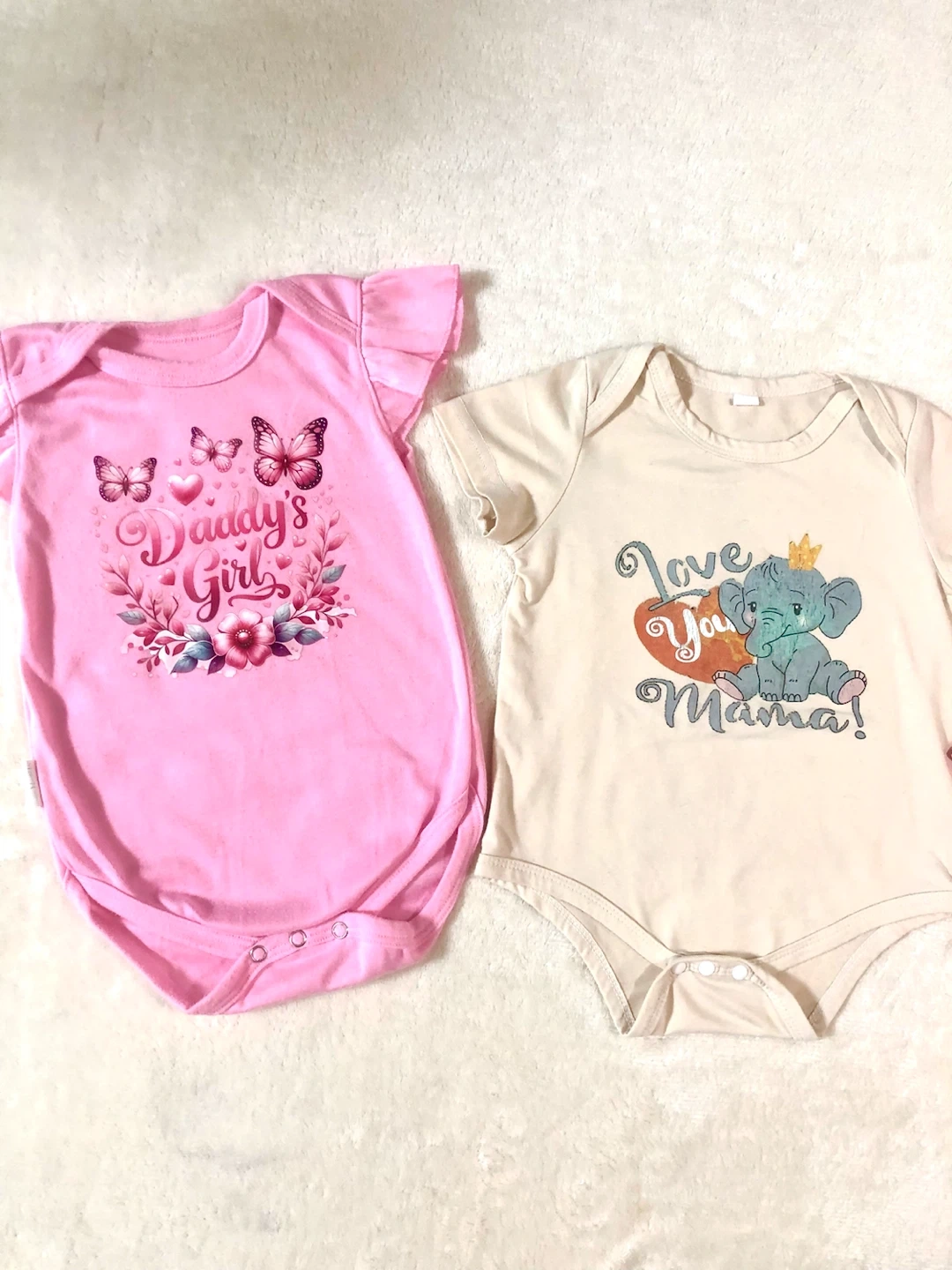 👧✨ベビーロンパース 3枚セット 68cm-74cm~6-9M🌟✨の写真2枚目