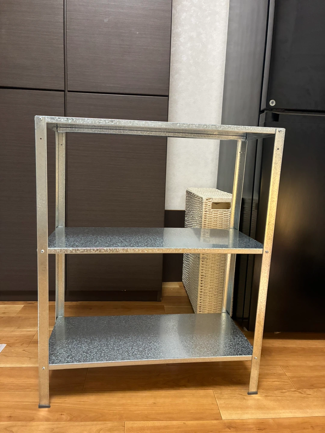 【新品未使用】IKEAスチール製 3段シェルフ ラック