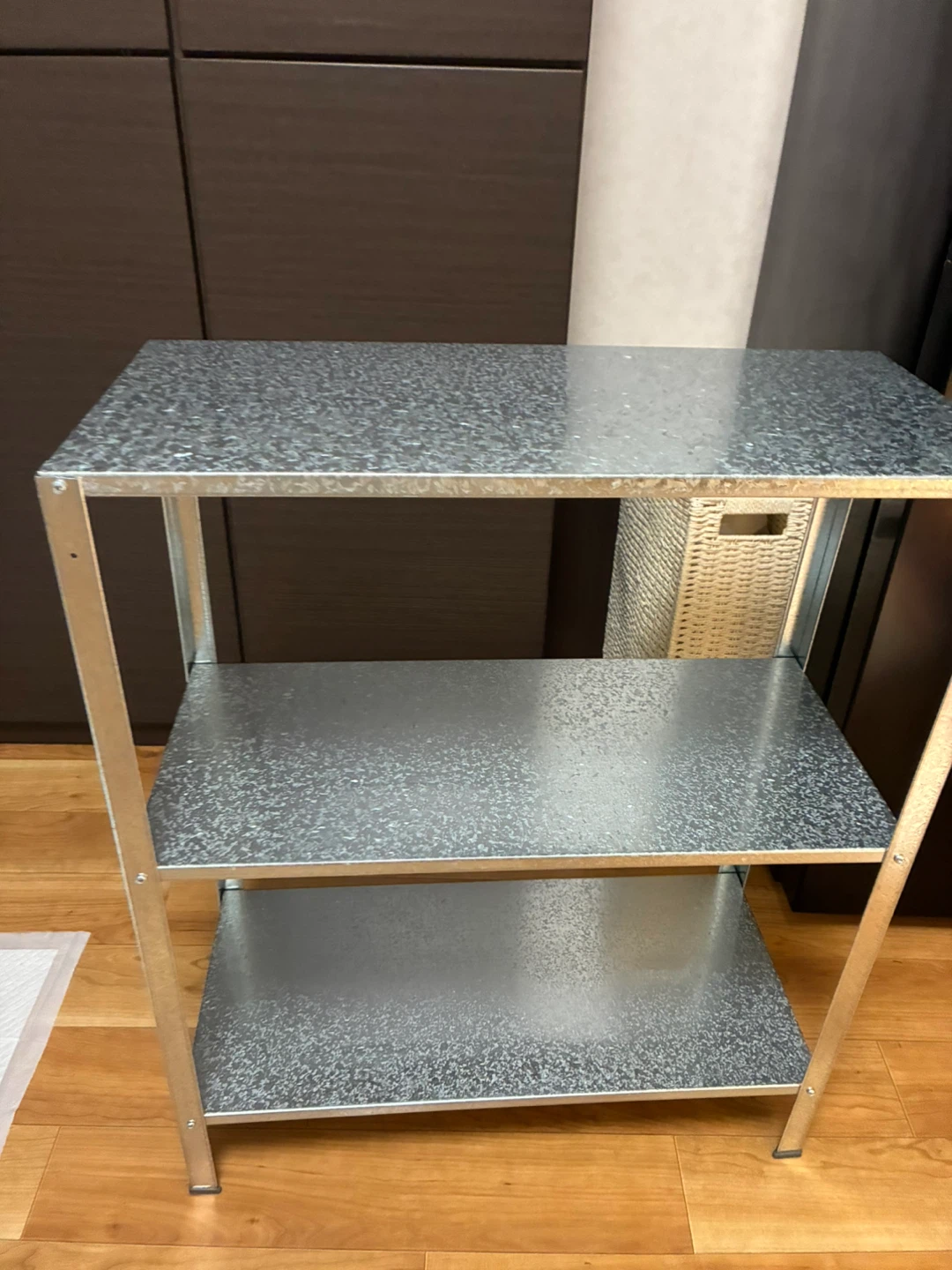 【新品未使用】IKEAスチール製 3段シェルフ ラックの写真2枚目