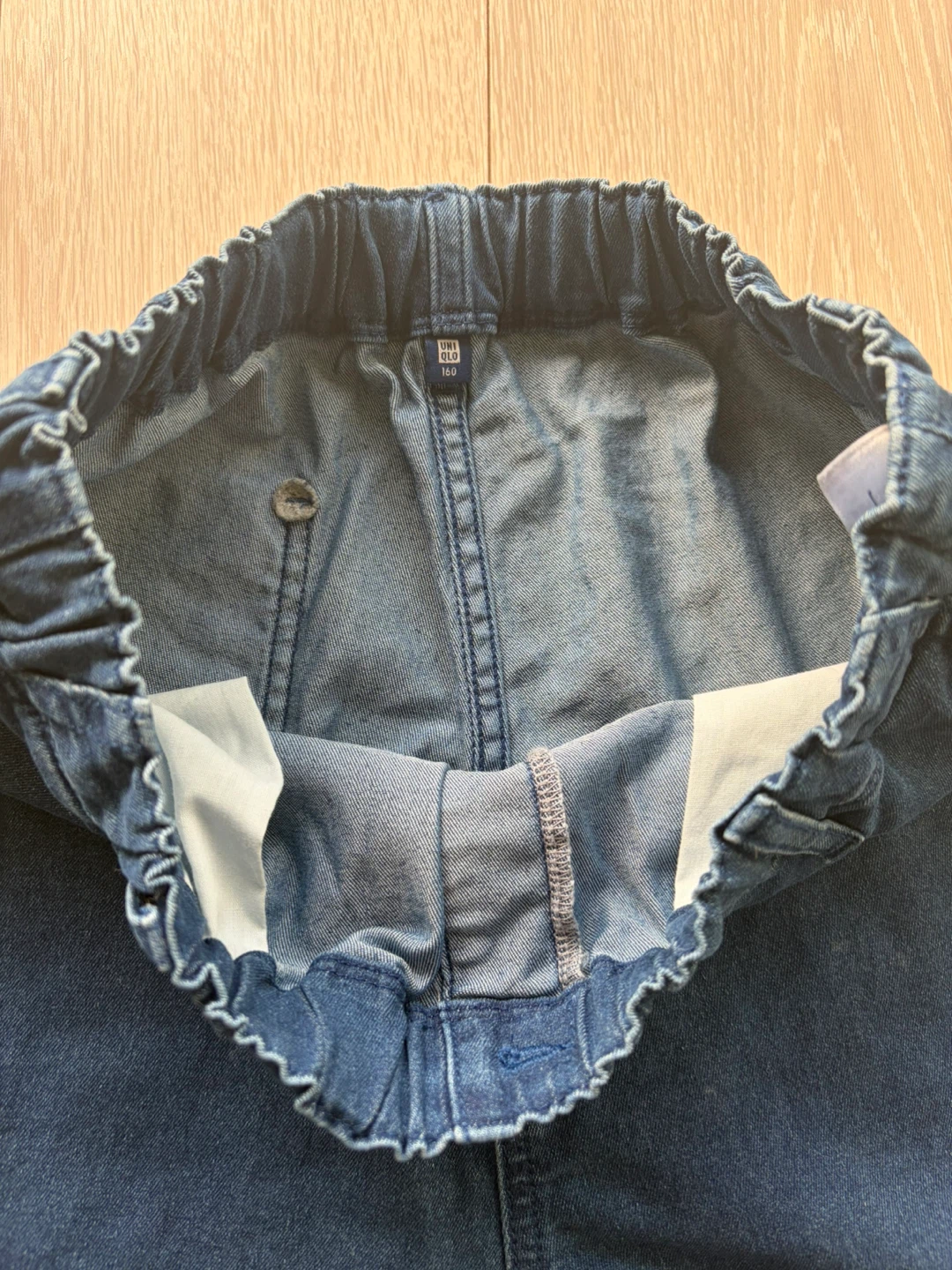UNIQLO キッズ デニムパンツ 160cmの写真3枚目