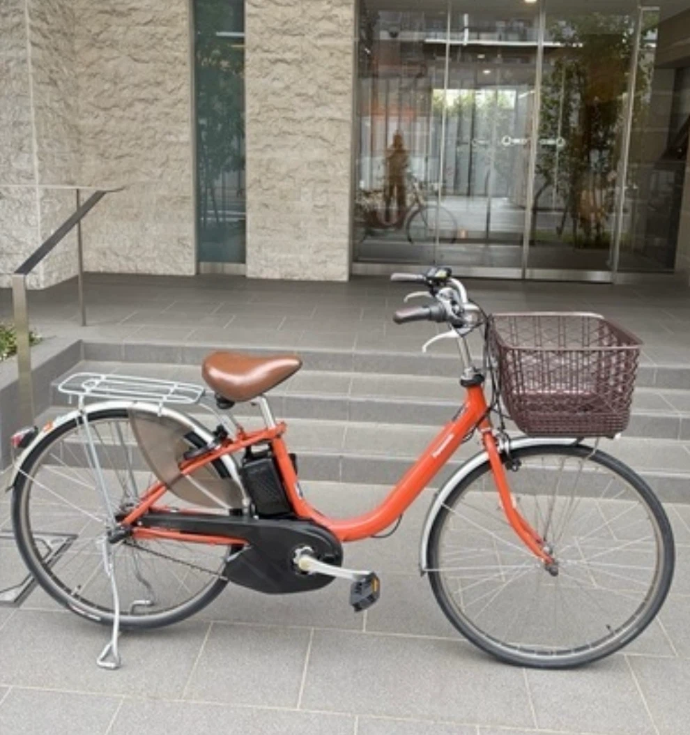 電動アシスト自転車、パナソニック26インチ、バッテリー 12Ahです
