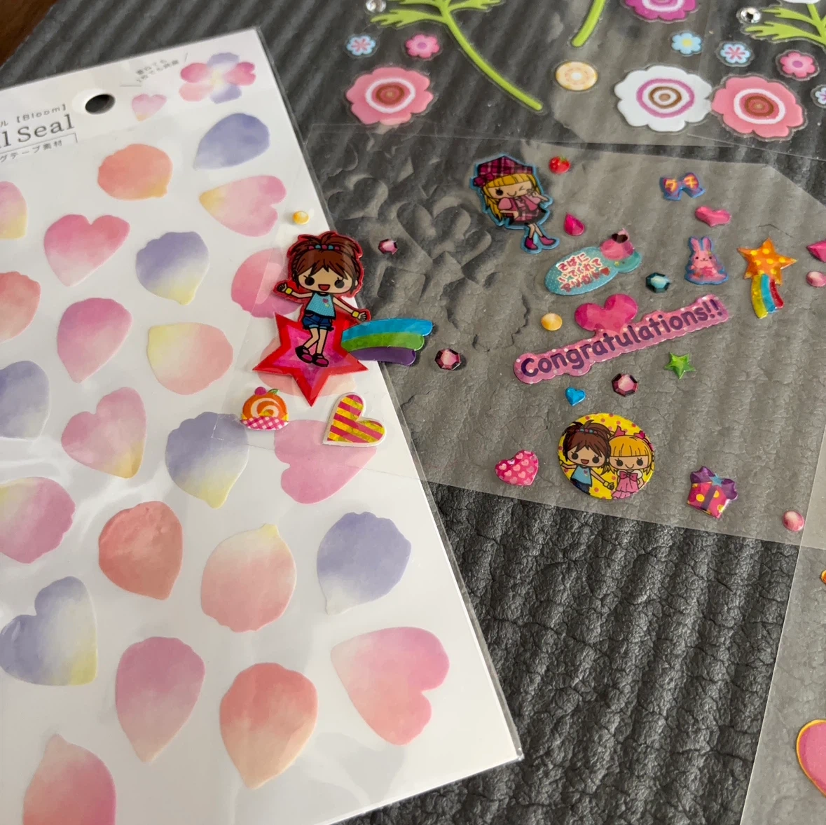 シールまとめ売り セット 花柄 ハートの写真3枚目