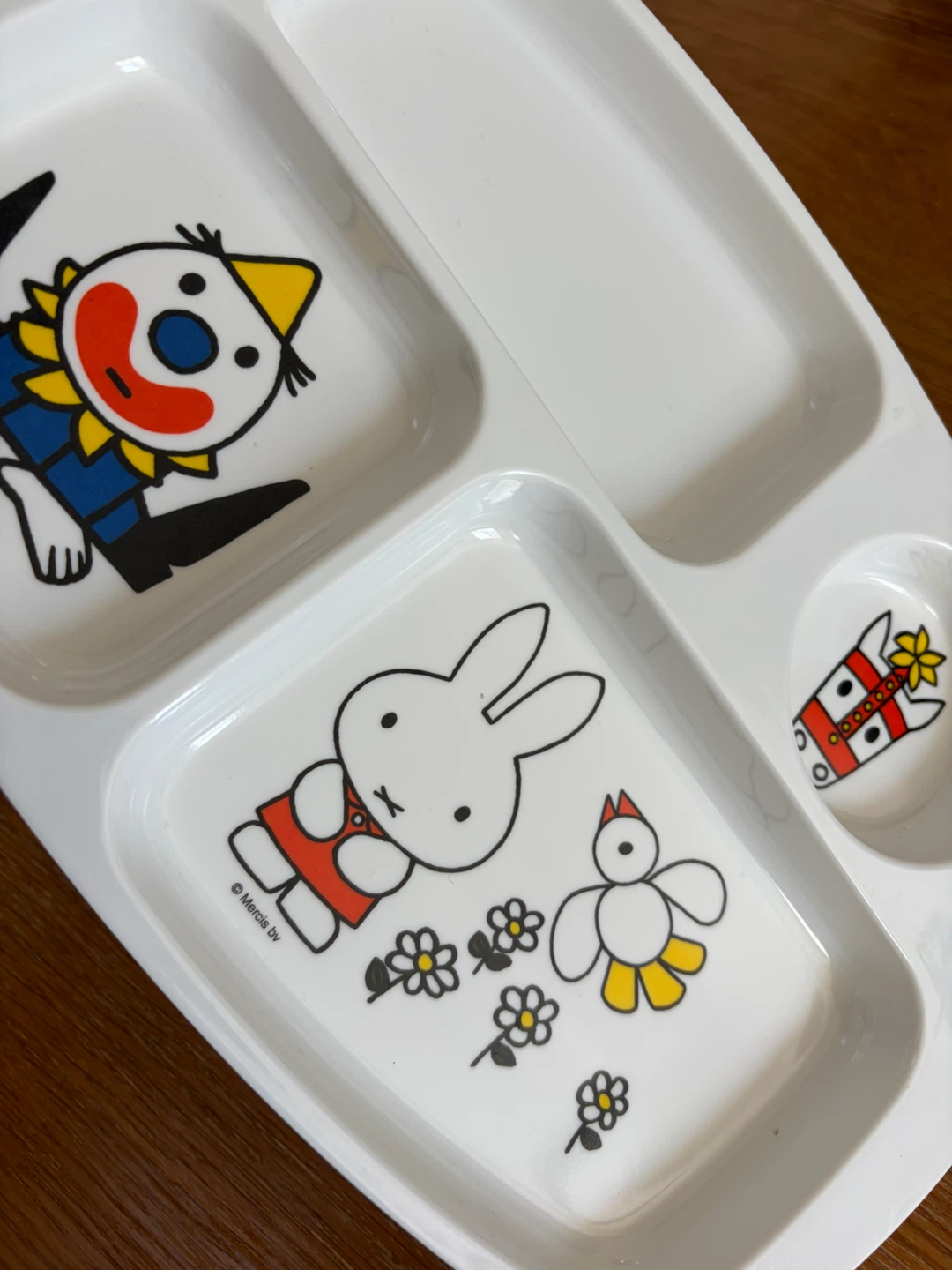 ミッフィー メラミンプレート皿　2枚セット 子供用食器 仕切り皿　メラミン食器の写真2枚目
