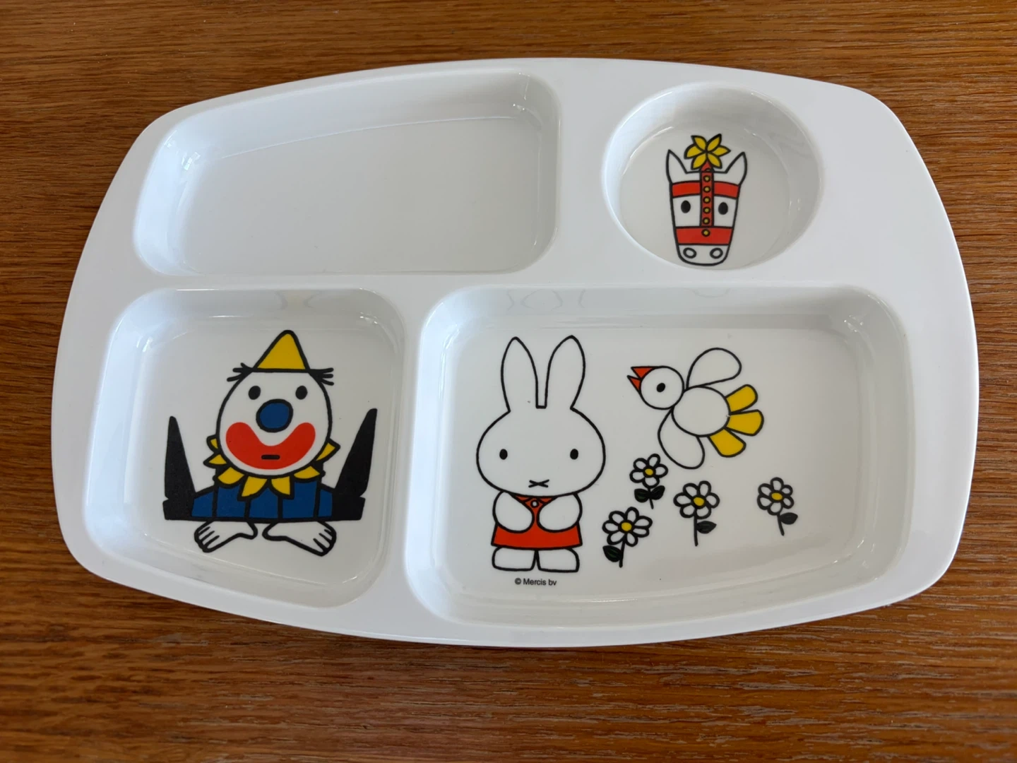 ミッフィー メラミンプレート皿 2枚セット 子供用食器 仕切り皿 メラミン食器