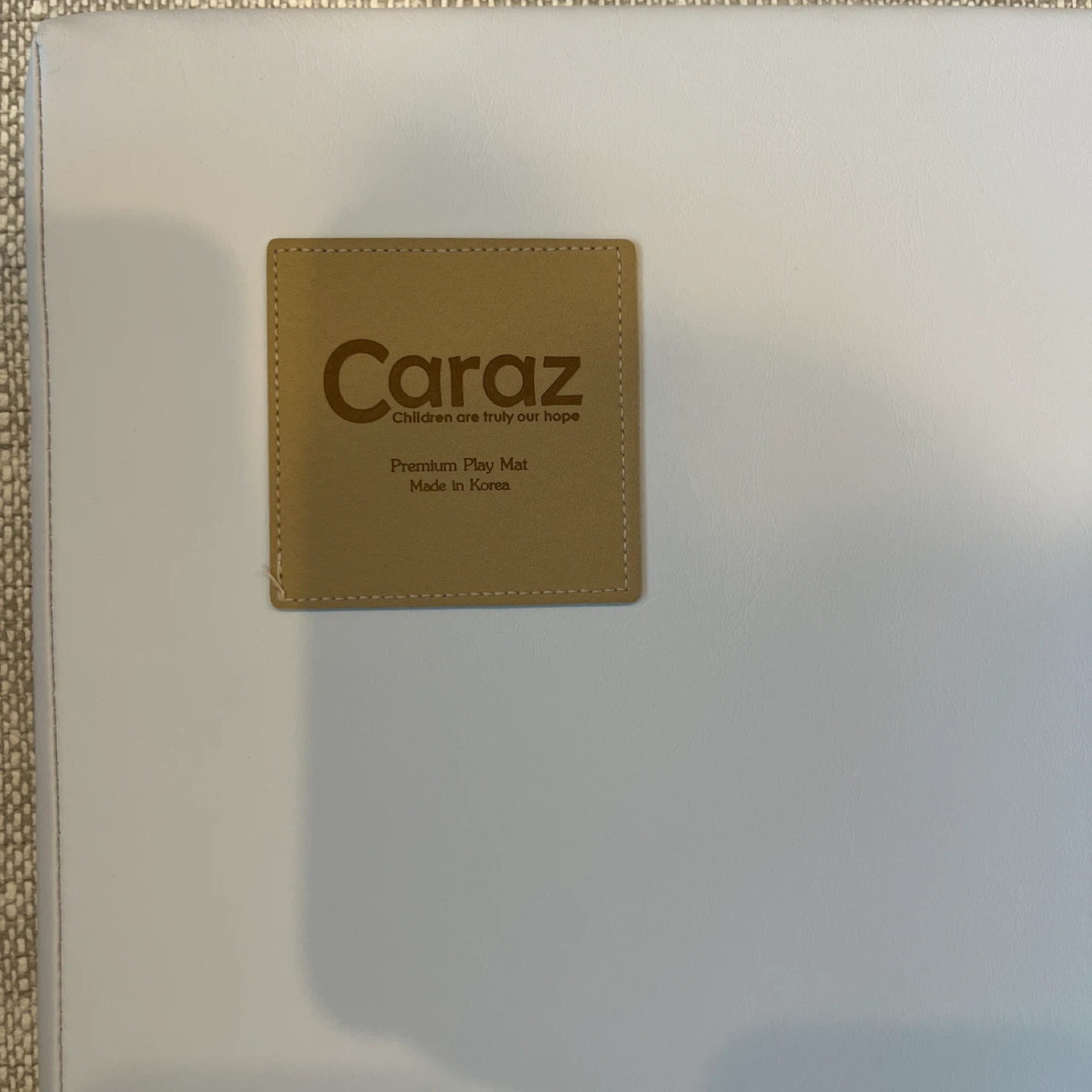 caraz プレイマット 120×160cm シームレス 折りたたみ ホワイトの写真3枚目