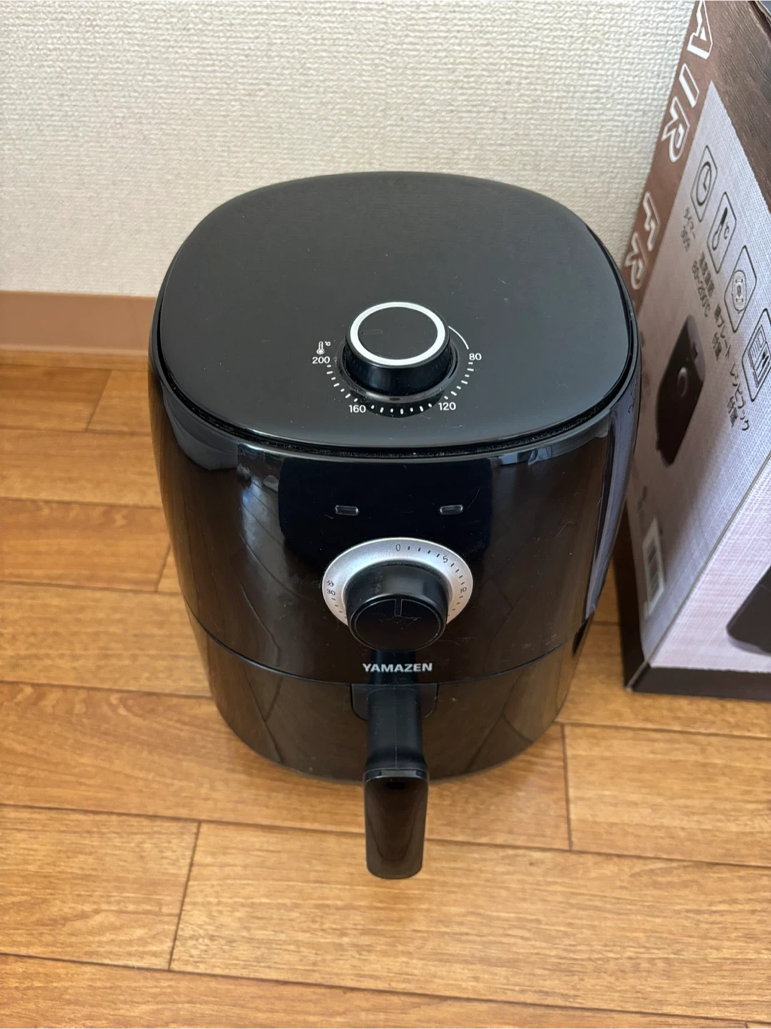 ヤマゼン エアフライヤー YAF-C120(B) 山善　ノンフライヤーの写真2枚目