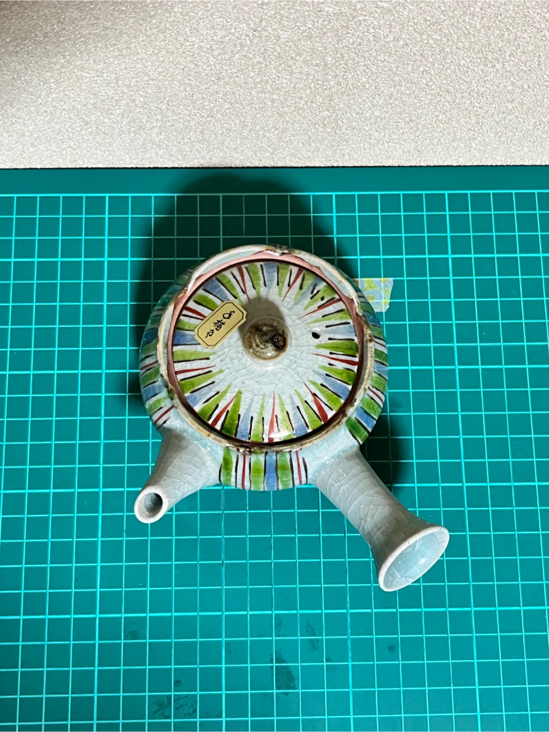 常滑焼 急須 陶器 ストライプ柄の写真2枚目