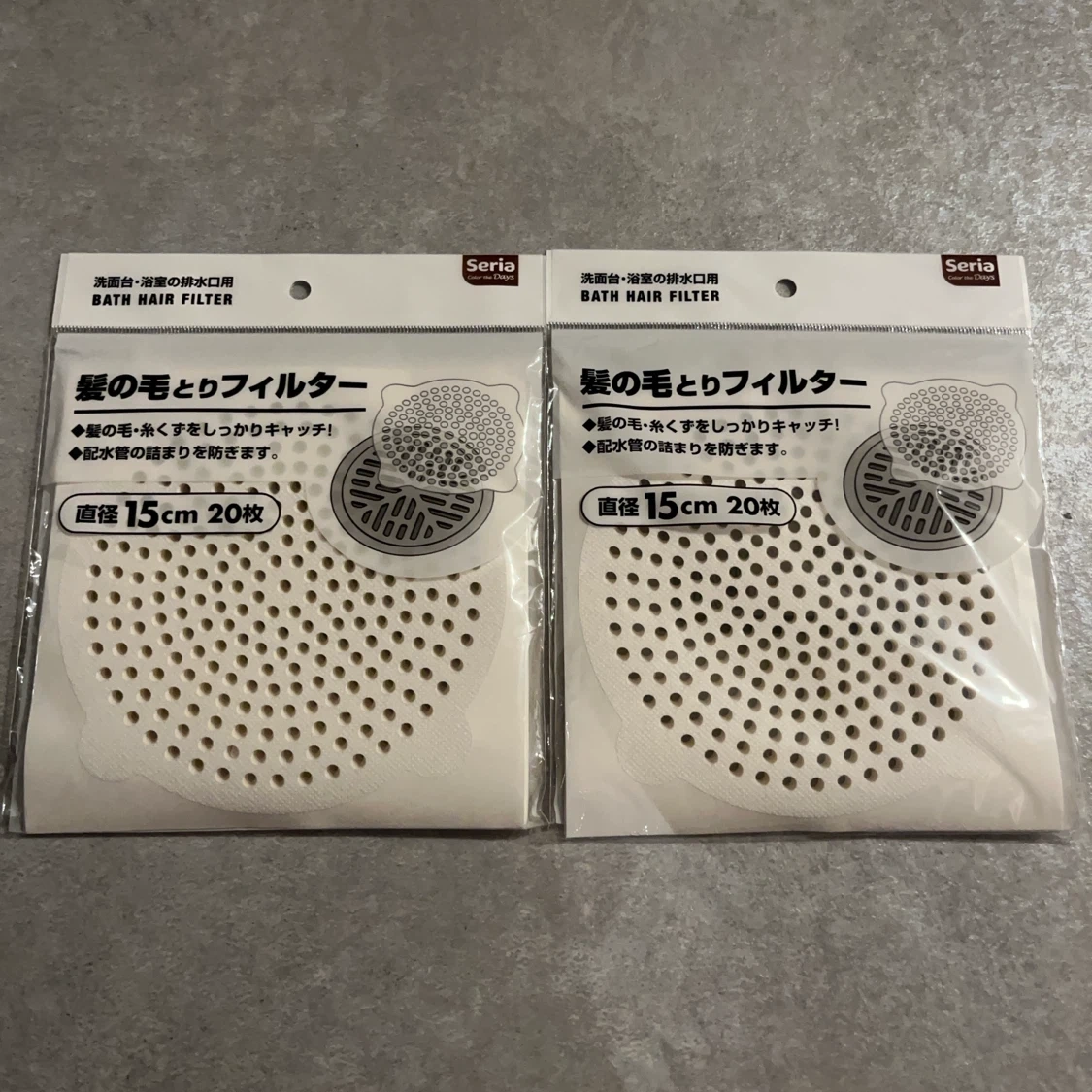 セリア 髪の毛とりフィルター 2個セット