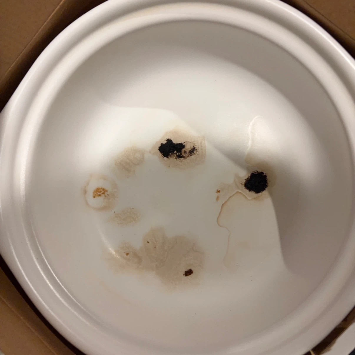 白色 陶器製 土鍋の写真2枚目