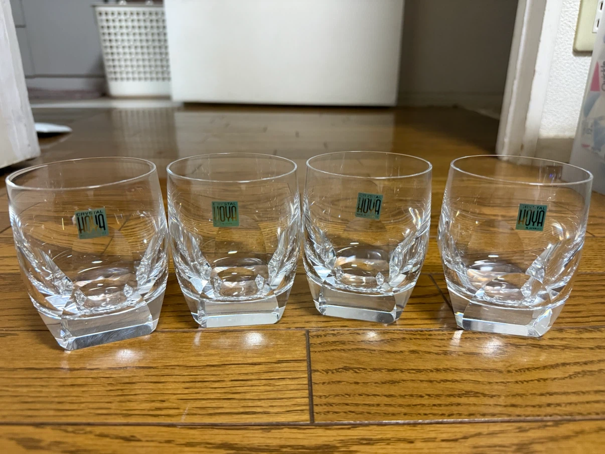 ホヤ クリスタル グラス 4個セット