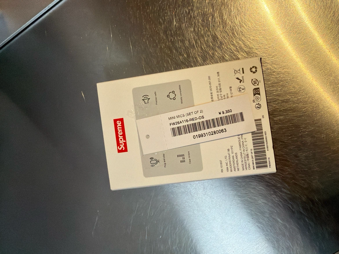 Supreme Mini Mics (Set of 2) Redの写真5枚目