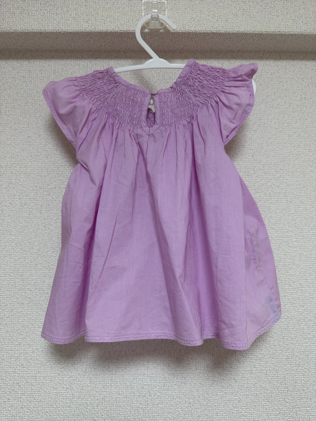 美品☆パステルパープル ブラウス 90cmの写真2枚目
