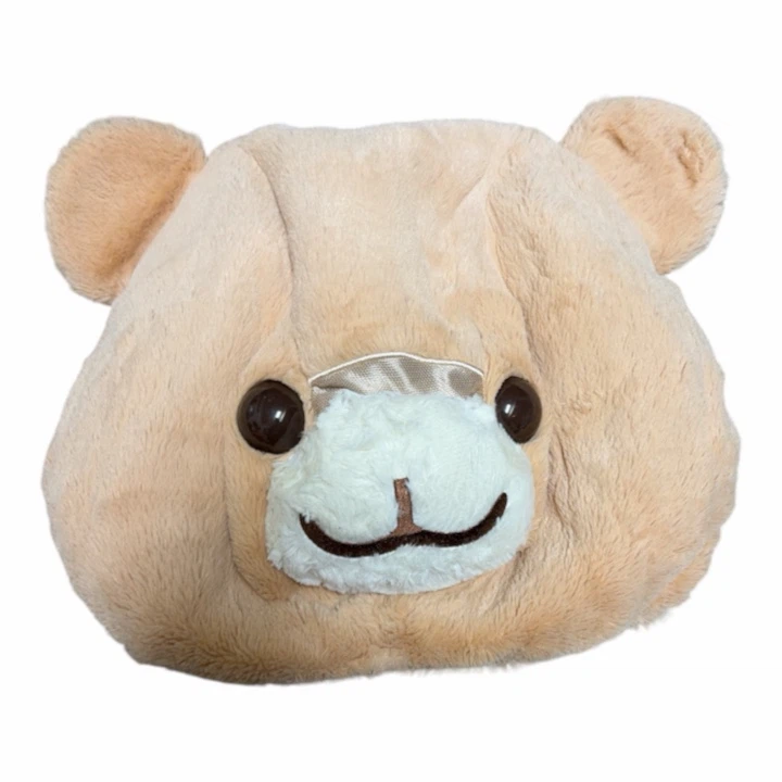 【美品】くま かぶりもの 着ぐるみ マスク ファンキャップ (約35×37cm)