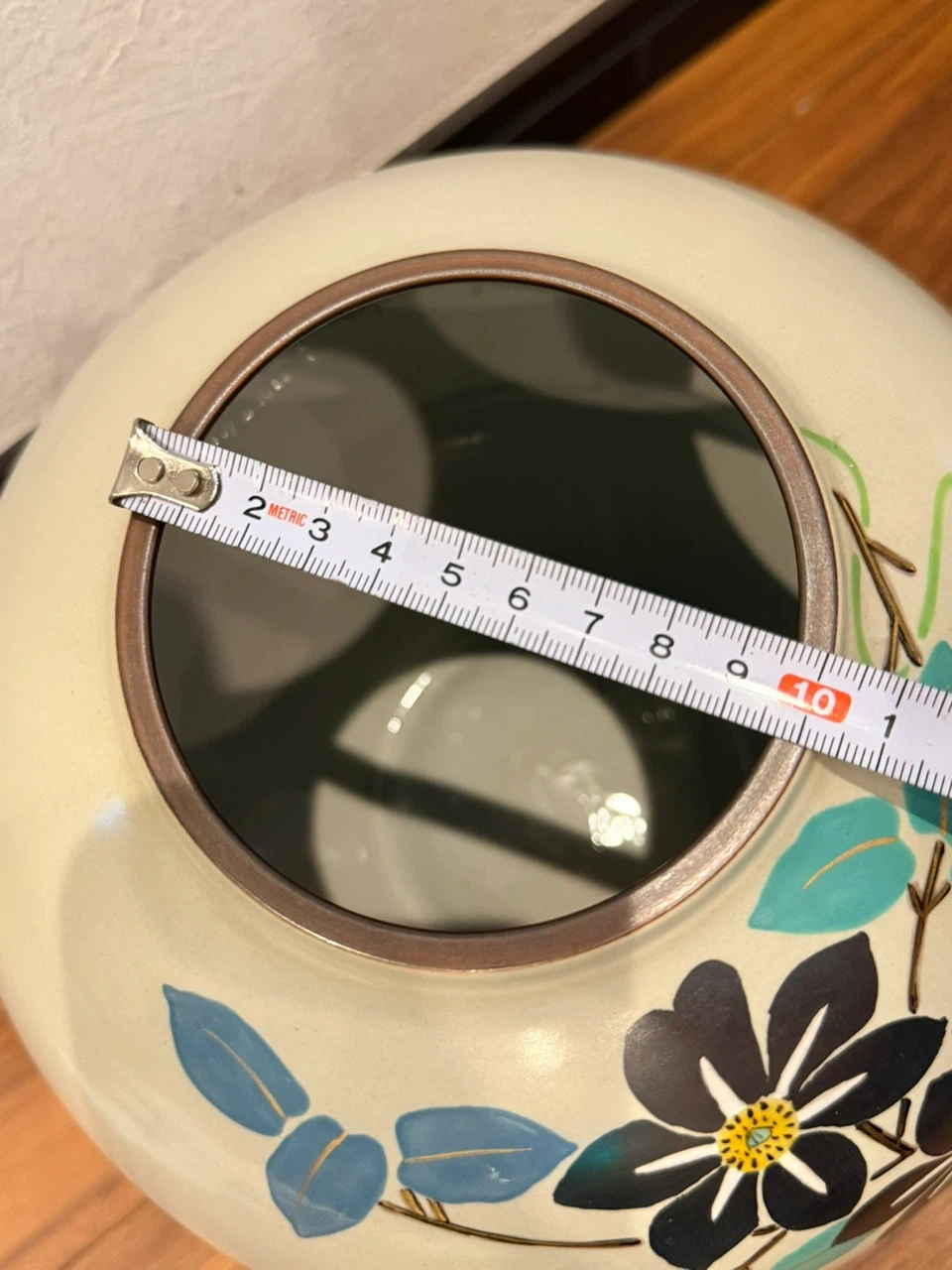 九谷焼 文羽作 花瓶 陶器 壺の写真8枚目