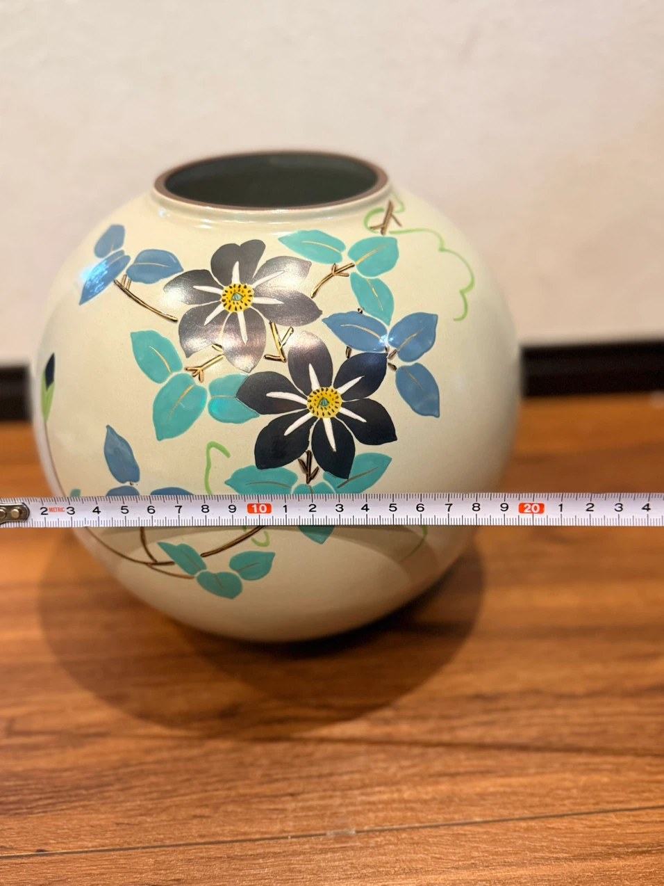 九谷焼 文羽作 花瓶 陶器 壺の写真9枚目
