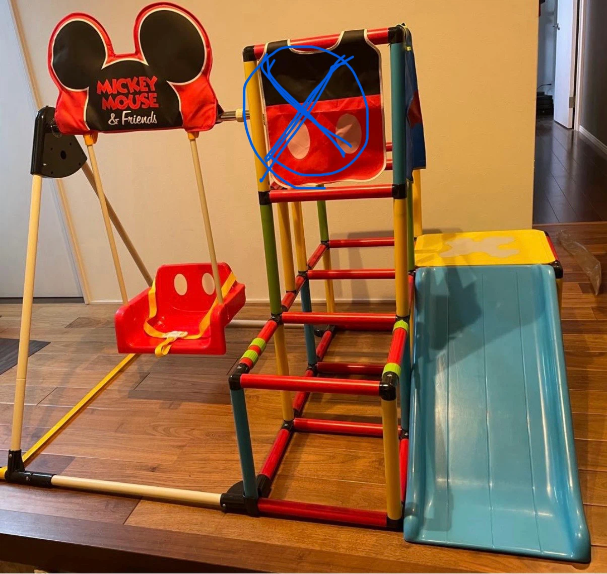 ミッキーマウス ジャングルジム 滑り台 鉄棒