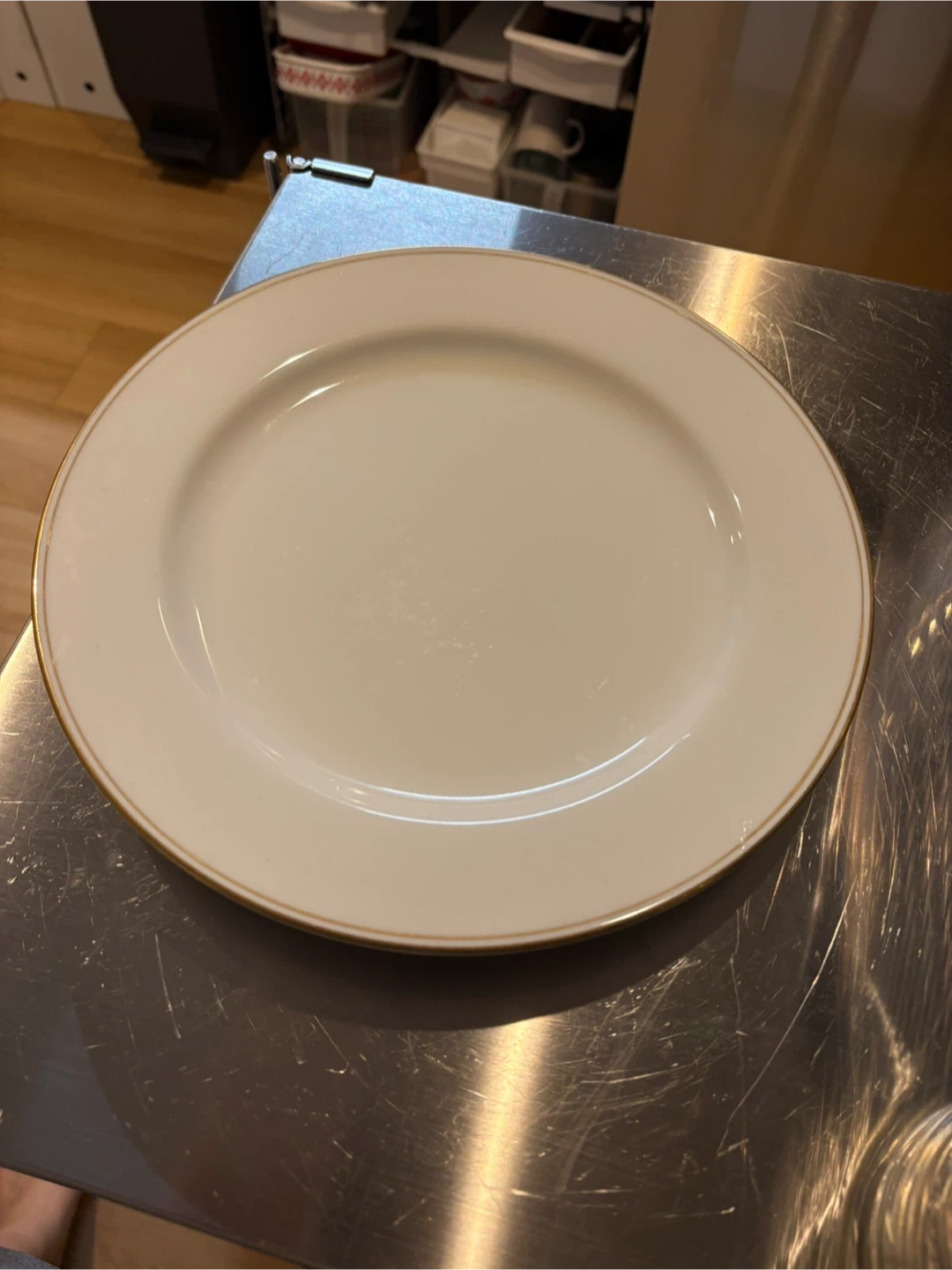 ノリタケ プレートx2枚 25.5cm 金縁の写真2枚目