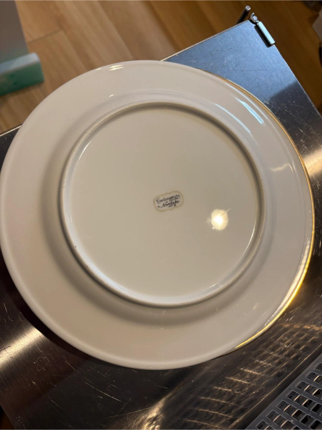 ノリタケ プレートx2枚 25.5cm 金縁の写真3枚目