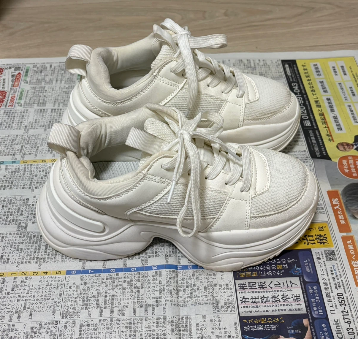Sサイズ Chico 2024SS ボリュームチャンキースニーカー アイボリーの写真2枚目