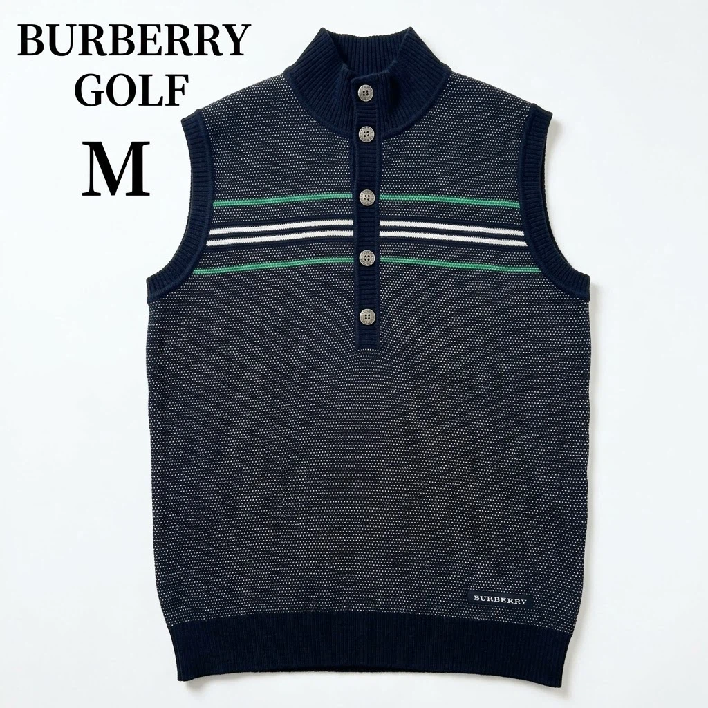 バーバリーゴルフ ニットベスト Mサイズ