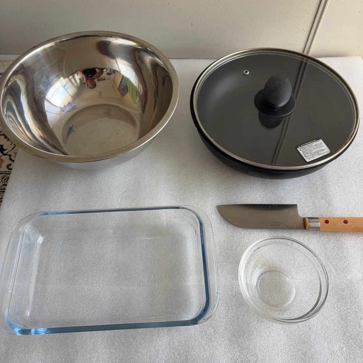 調理器具セット ボウル 包丁 耐熱容器 5点セット
