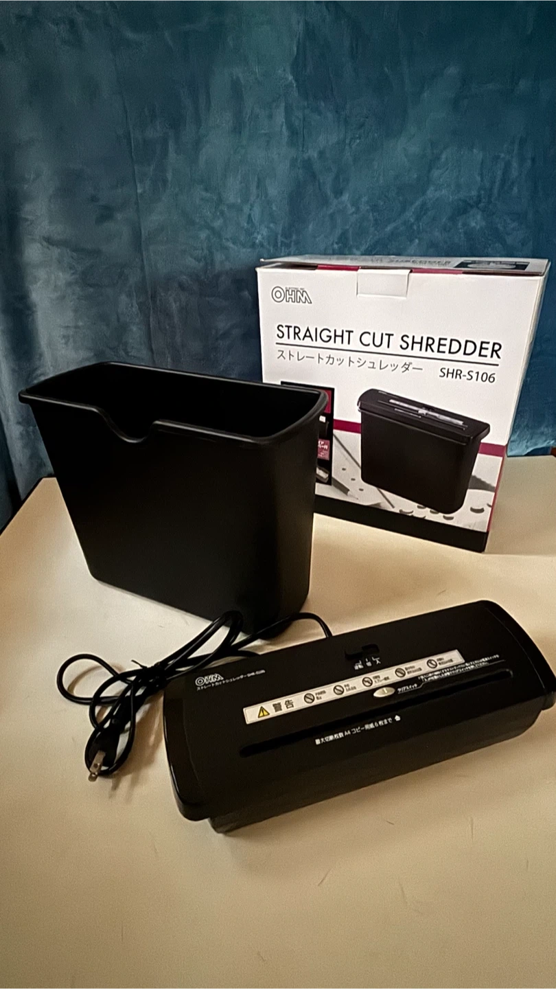 オーム電機 ストレートカットシュレッダー SHR-S106の写真2枚目