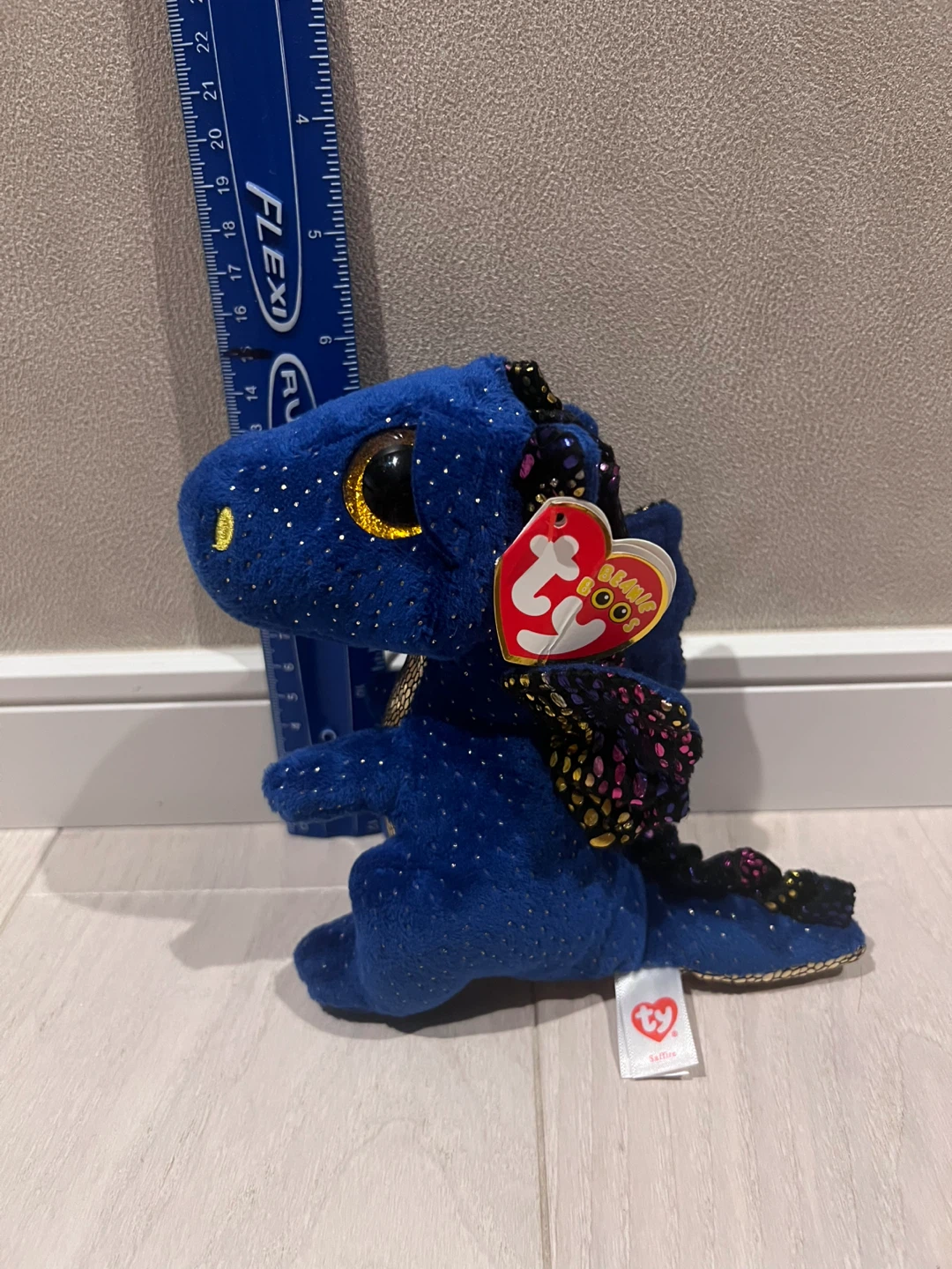 正規品/新品　Ty Beanie Boos ドラゴン ぬいぐるみ サファイア