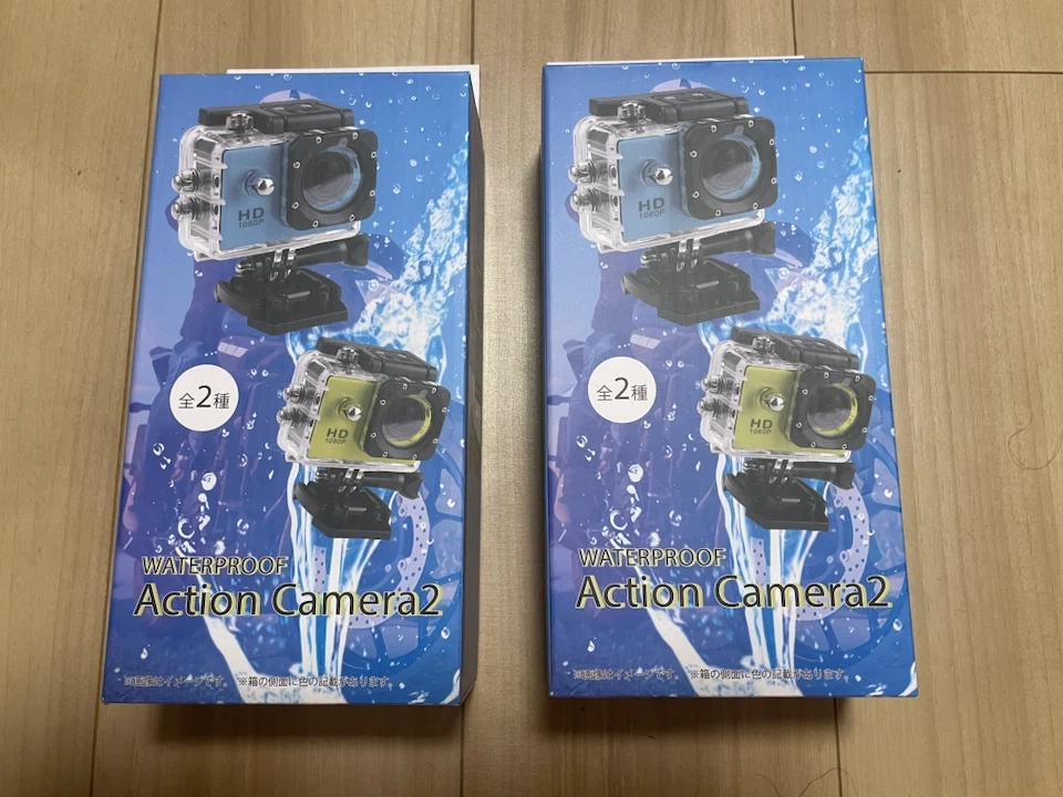 アクションカメラ2 防水 2個セット