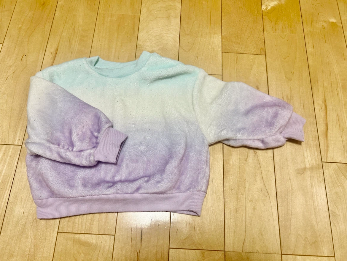 武蔵小杉★ H&M 90cm フリーストップス ライトターコイズ ユニセックス可 トレーナー