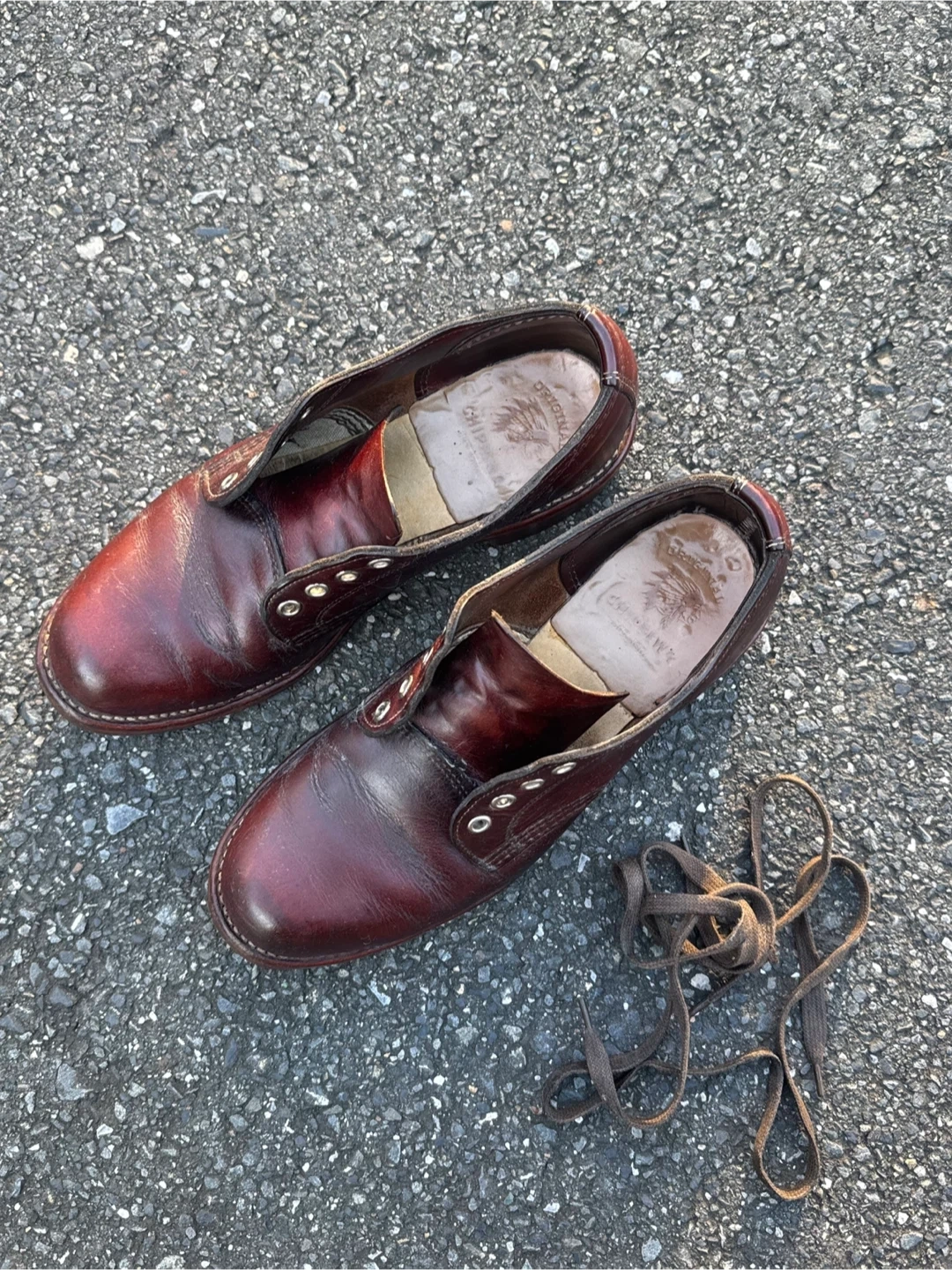 CHIPPEWA チペワ オックスフォード 革靴の写真2枚目