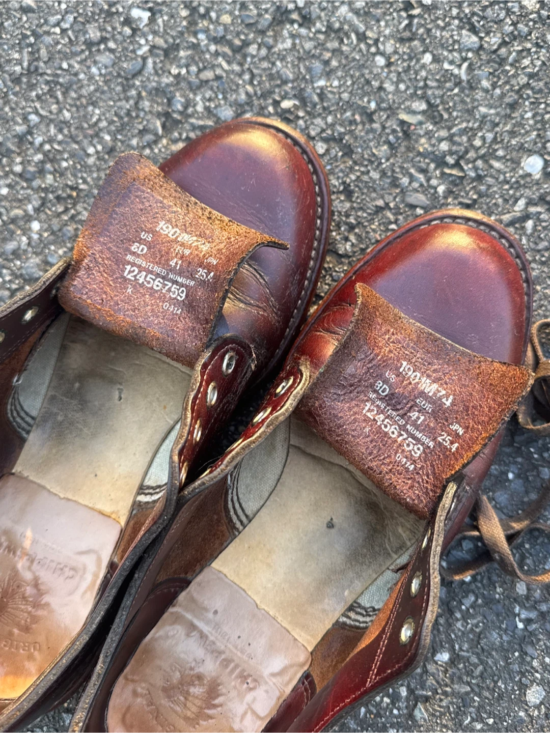 CHIPPEWA チペワ オックスフォード 革靴の写真3枚目
