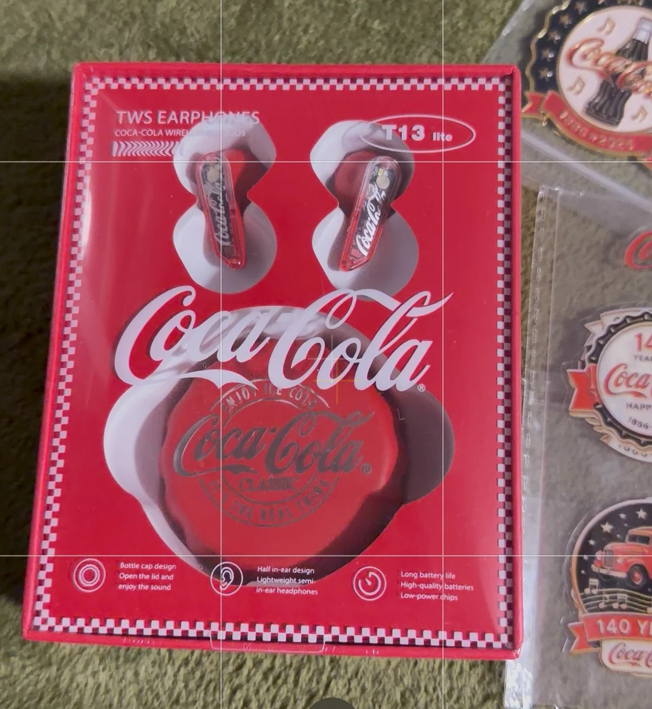 コカ・コーラ イヤホン ピンバッジセット
