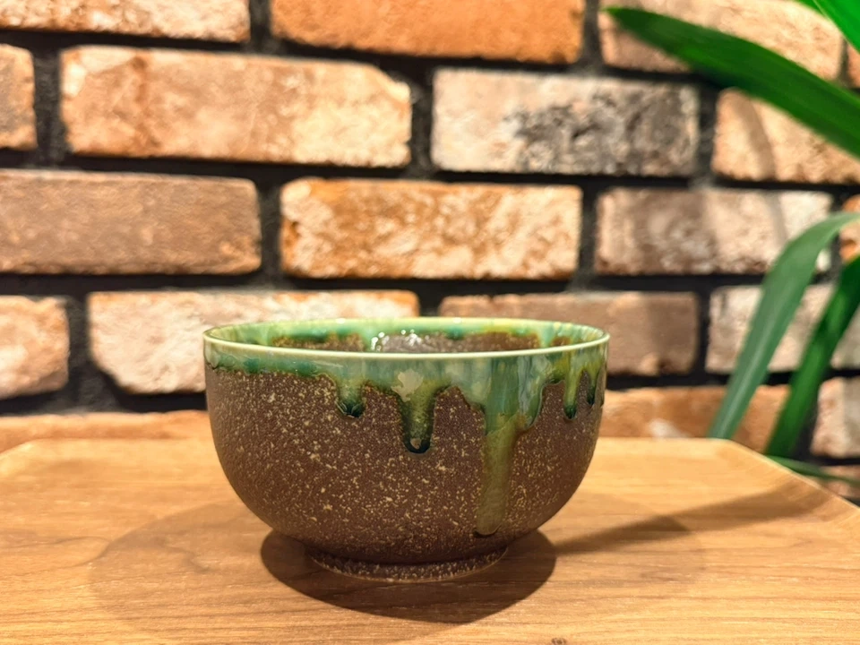 和風 抹茶碗 5個セット 緑釉 陶器