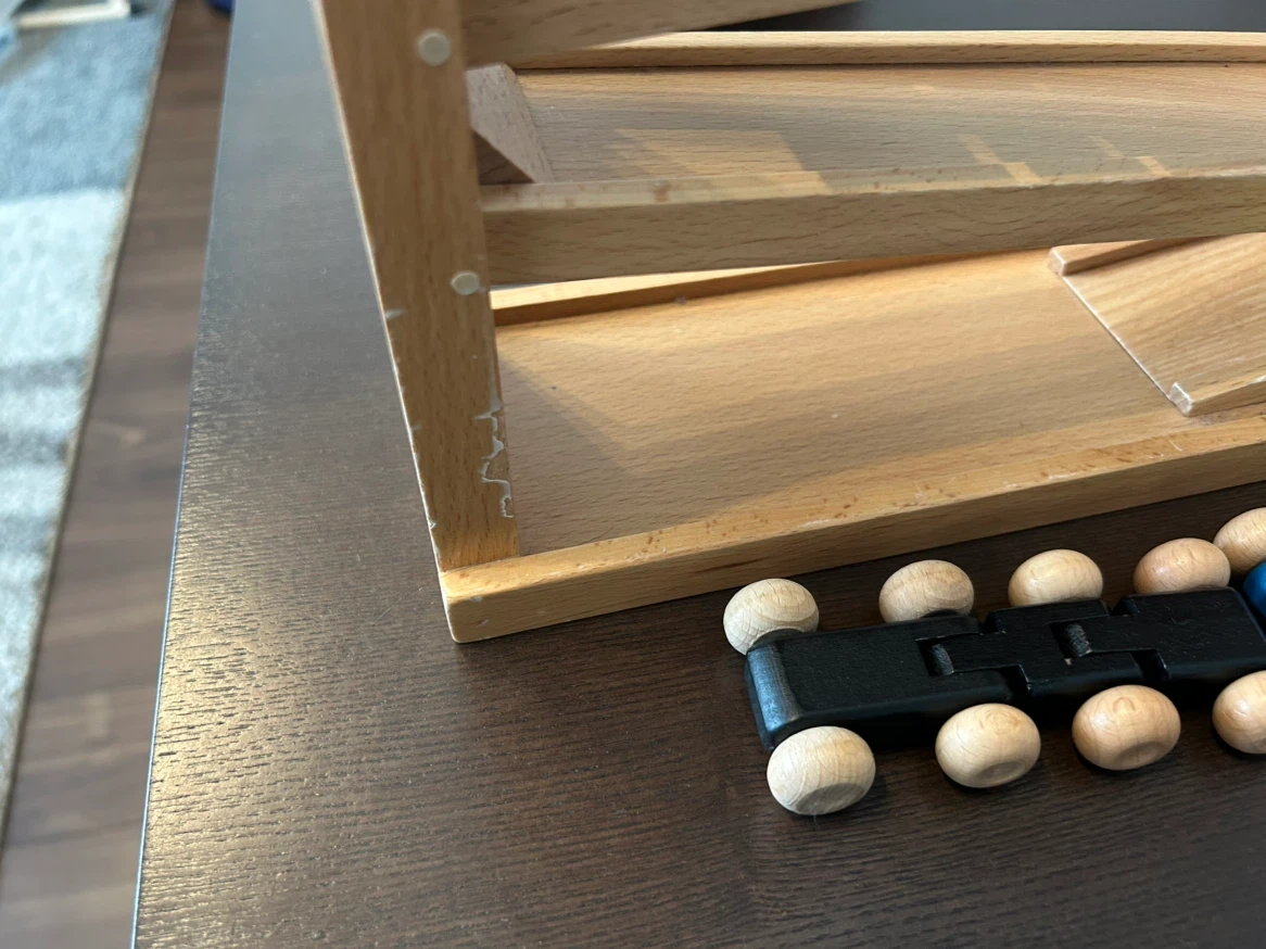 吊り橋ミニコースター Wooden toysの写真3枚目
