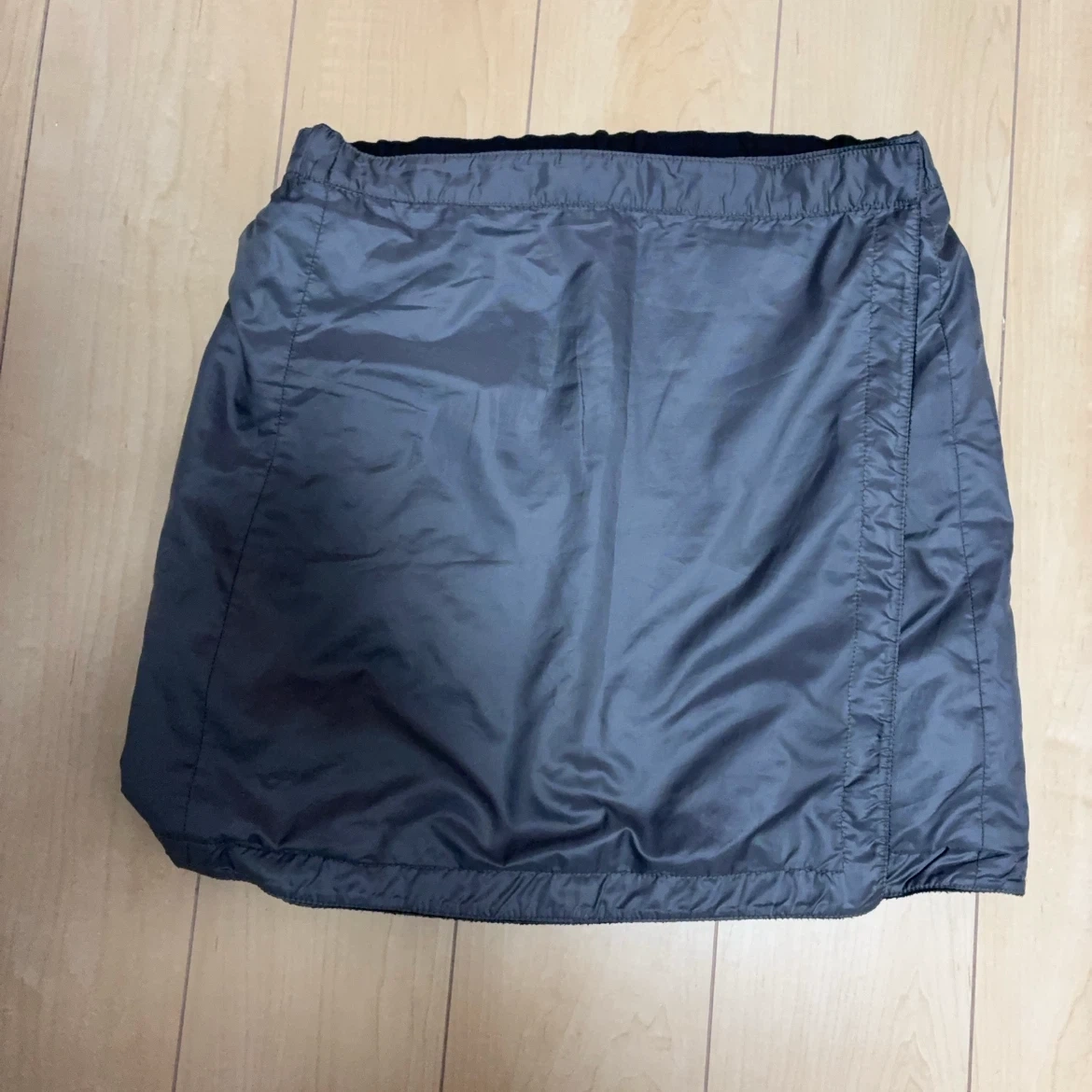 ユニクロ フリース ラップスカート 黒 Lサイズ