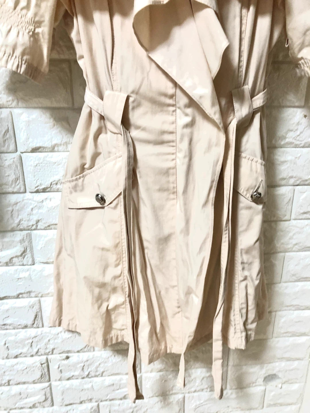 ✨🌟【未使用品】ベアツー ベージュ トレンチコート 34サイズ🌟✨の写真4枚目