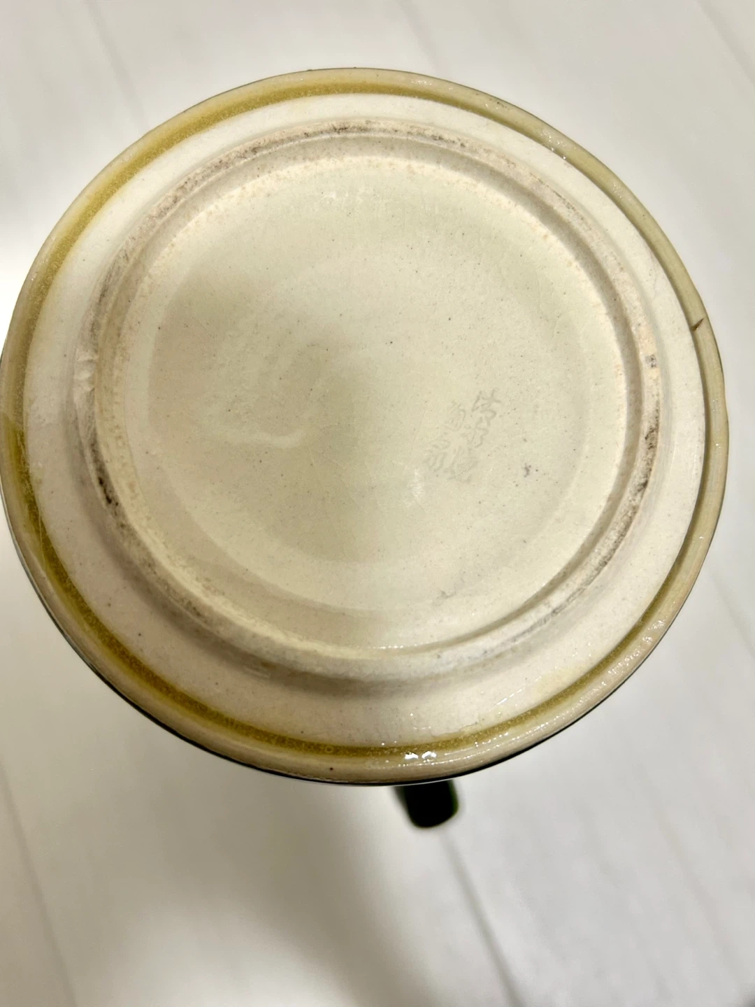 【極美品】清水焼 陶泉作 チャイナーマホー瓶 昭和レトロ 陶器製魔法瓶 ポットの写真7枚目