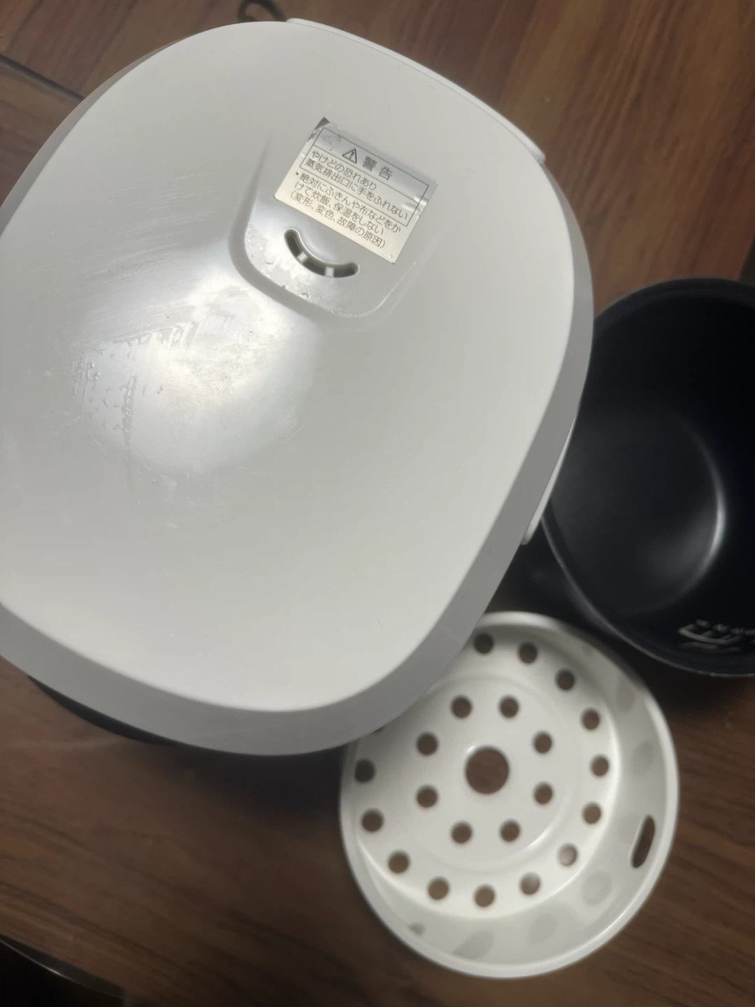 蒸し器付きアズマ 3.5合炊き炊飯器 SRCK-FS20の写真4枚目