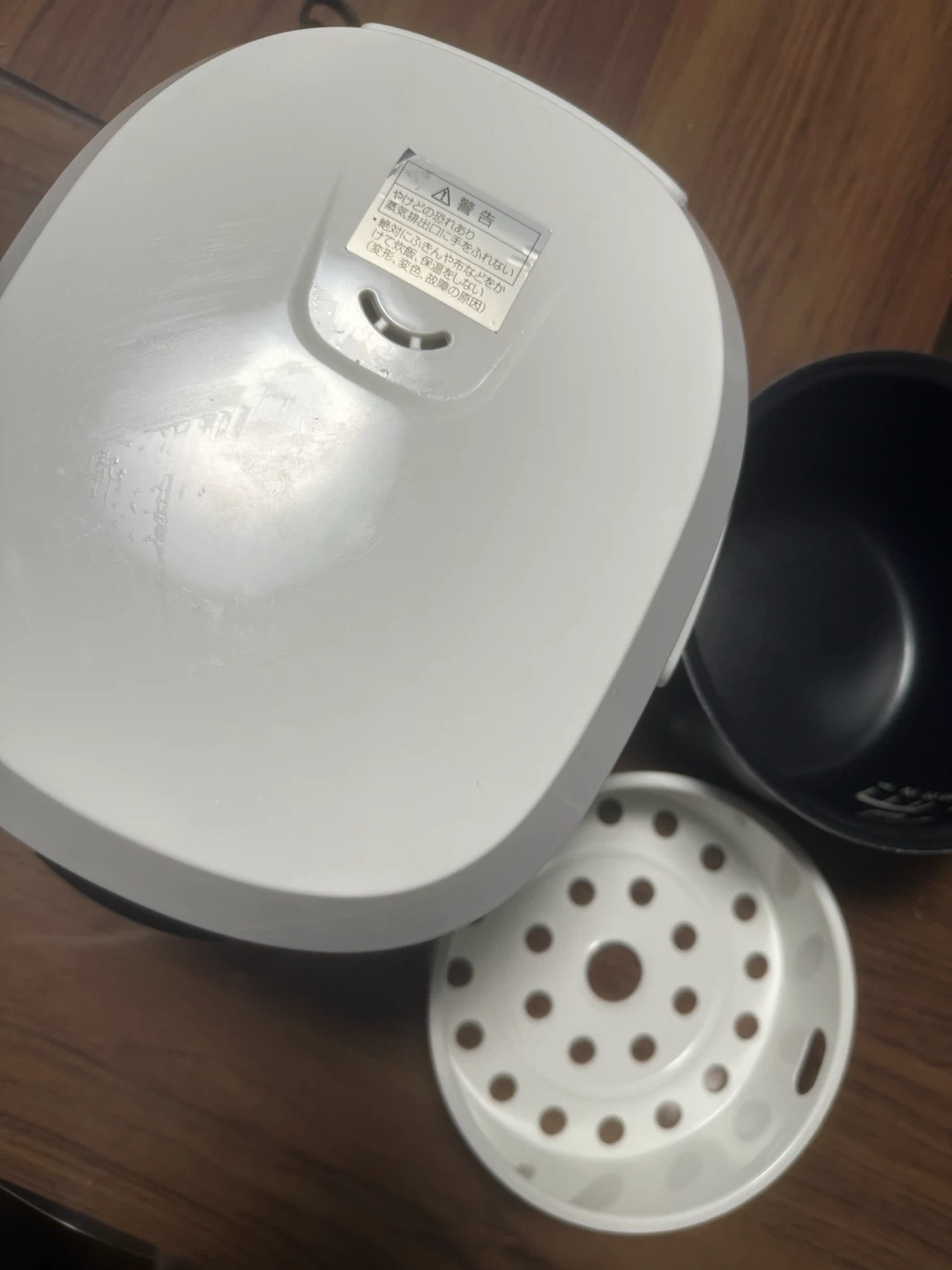 蒸し器付きアズマ 3.5合炊き炊飯器 SRCK-FS20の写真4枚目