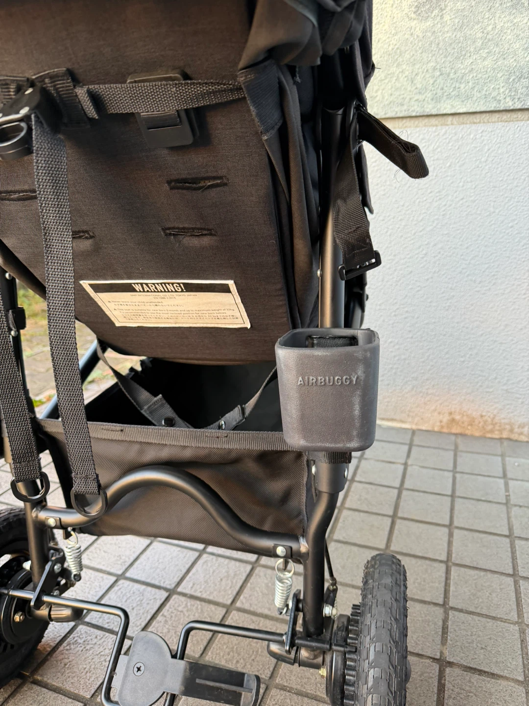 <無料で譲ります> エアバギー ベビーカー ココブレーキ 付属品多数の写真6枚目