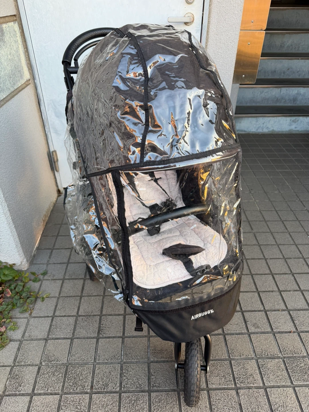 <無料で譲ります> エアバギー ベビーカー ココブレーキ 付属品多数の写真7枚目