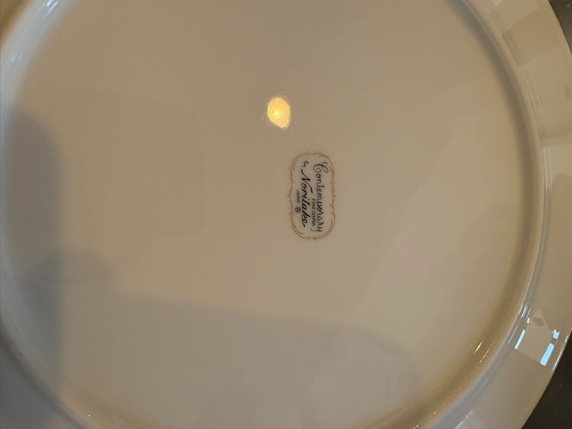 ノリタケ プレートx2枚 25.5cm 金縁の写真2枚目