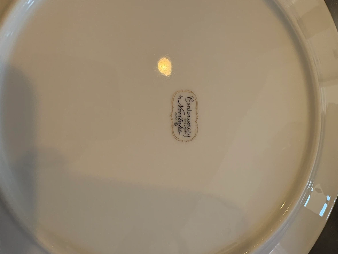 ノリタケ プレートx2枚 25.5cm 金縁の写真2枚目