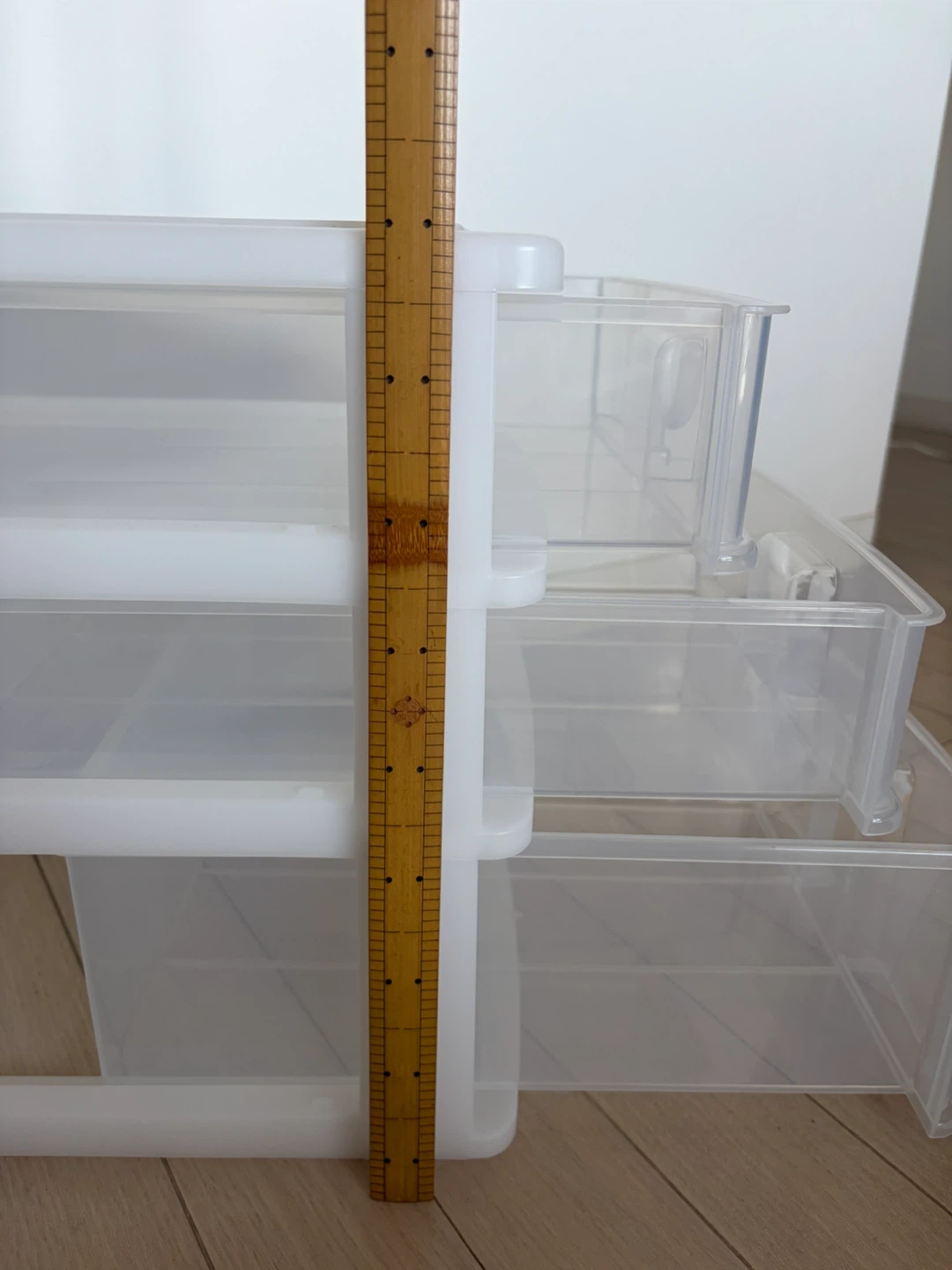 3段収納ケース プラスチック ホワイトの写真4枚目