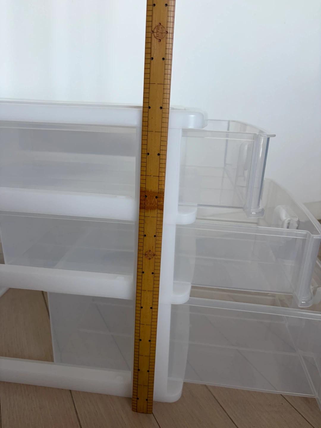3段収納ケース プラスチック ホワイトの写真5枚目