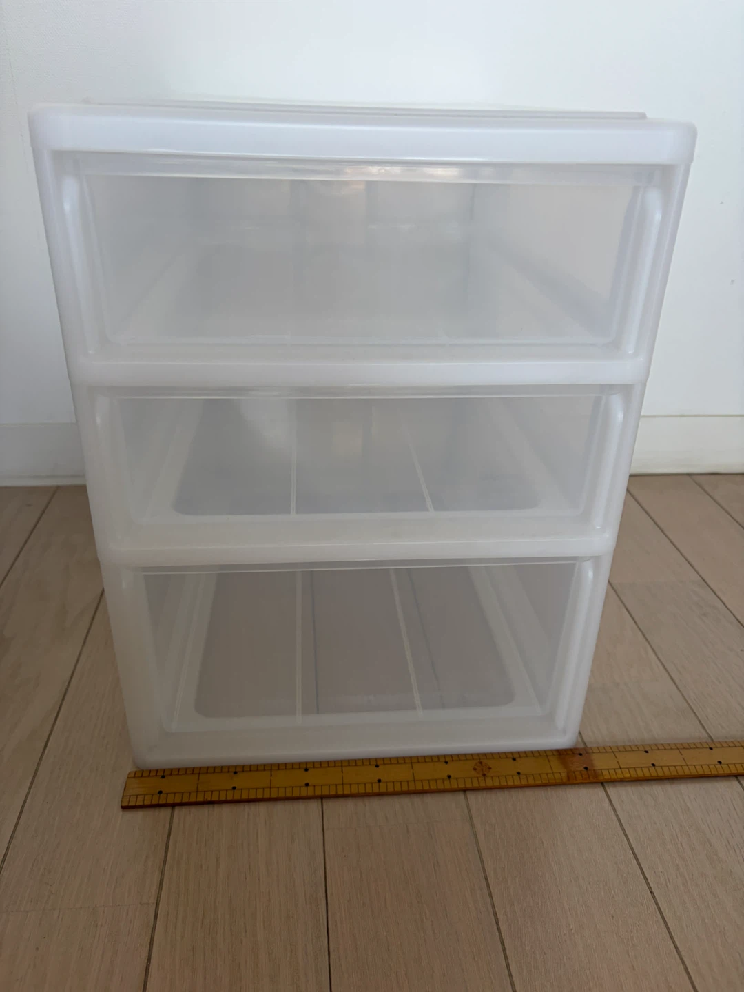 3段収納ケース プラスチック ホワイトの写真7枚目